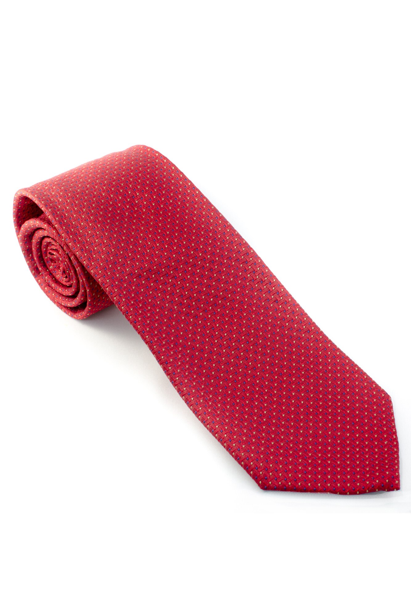 Cravata London Tailors, rosie model geometric, 100% Matase Naturala