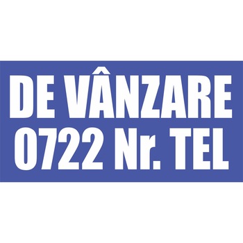 Banner DE VANZARE - pentru vanzare casa/apartament/teren - Albastru cu alb- 300x150cm Banner DE VANZARE - pentru vanzare casa/apartament/teren - Albastru cu alb- 300x150cm