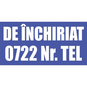 Banner DE INCHIRIAT - pentru inchiriere casa/apartament/teren - Albastru cu alb- 300x150cm Banner DE INCHIRIAT - pentru inchiriere casa/apartament/teren - Albastru cu alb- 300x150cm