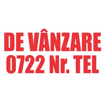 Banner DE VANZARE - pentru vanzare casa/apartament/teren - Alb cu rosu- 300x150cm Banner DE VANZARE - pentru vanzare casa/apartament/teren - Alb cu rosu- 300x150cm