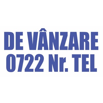 Banner DE VANZARE - pentru vanzare casa/apartament/teren - Alb cu albastru- 300x150cm Banner DE VANZARE - pentru vanzare casa/apartament/teren - Alb cu albastru- 300x150cm