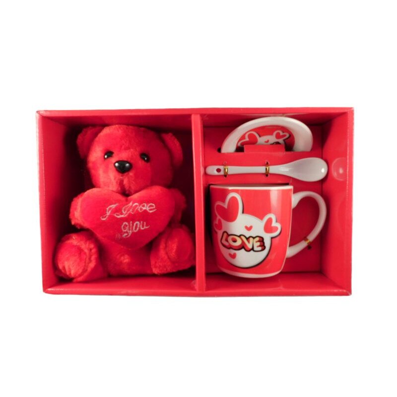 Set cadou format din cana si ursulet plus