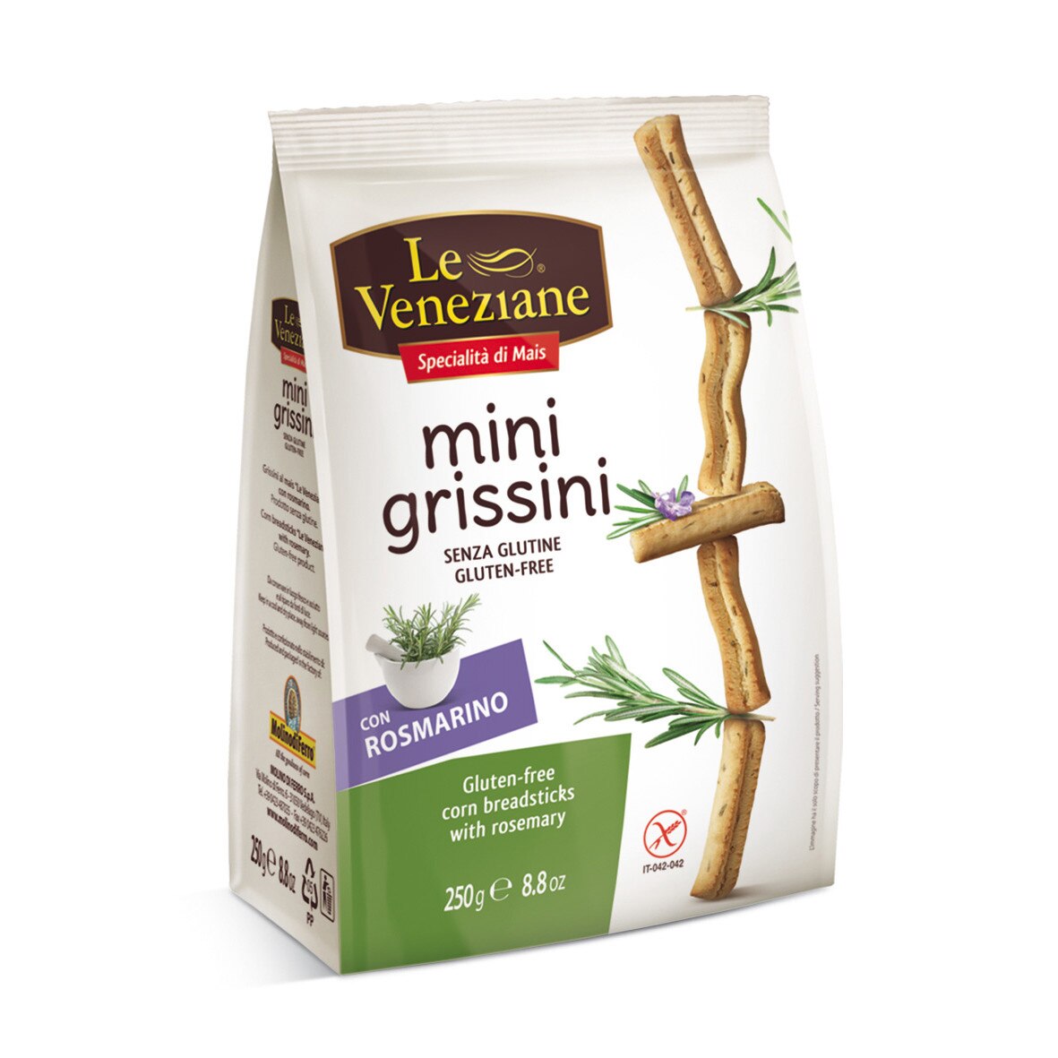 Mini grissini cu rozmarin 250g LEVENEZIANE