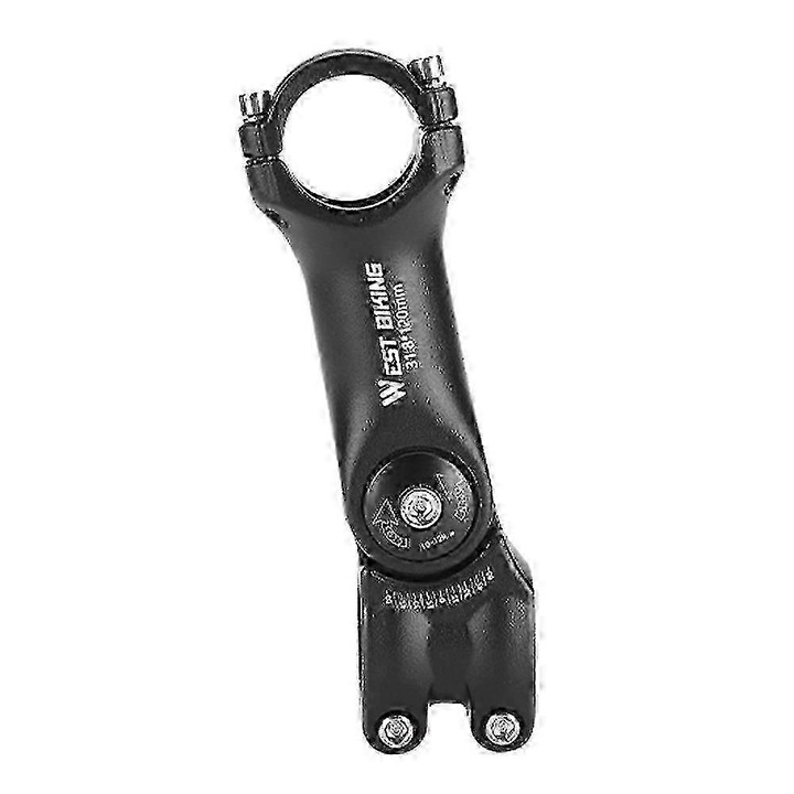 Pipa ghidon bicicleta, aluminiu, reglabil, negru, 31.8x85mm-31.8x120mm