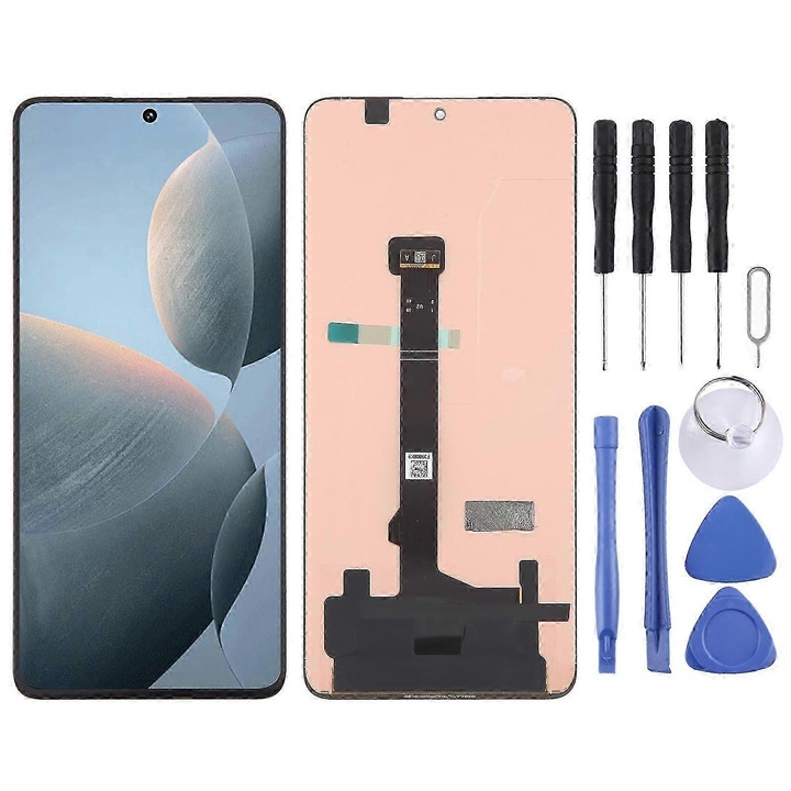 Ecran AMOLED LCD complet cu digitizor pentru Xiaomi Poco F6, negru
