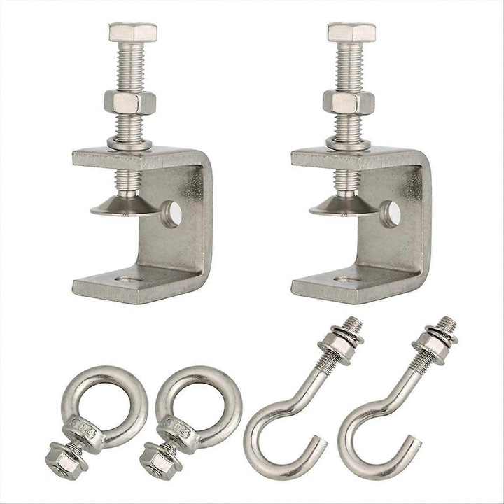 Menghina mica C, otel inoxidabil, set 2 buc, argintiu, 0-30mm
