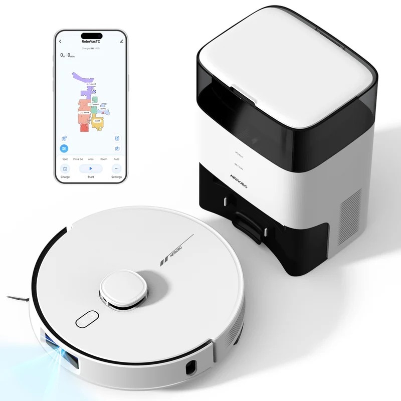 Robot de aspirare Roborock S6 MaxV, 66 W, ReactiveAI, Navigatie