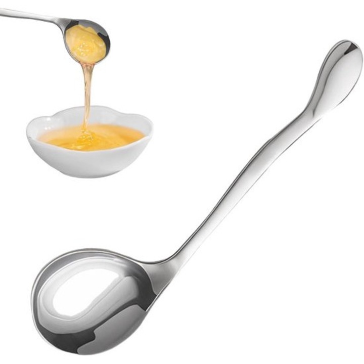 Set 2 linguri curbate, inox, ergonomic, antiderapant, ajustabil, 20x4cm