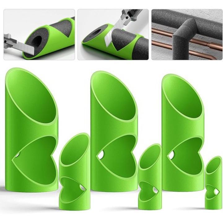 Set 6 unelte taiere izolatie 15x22x28x40x46x53mm verde