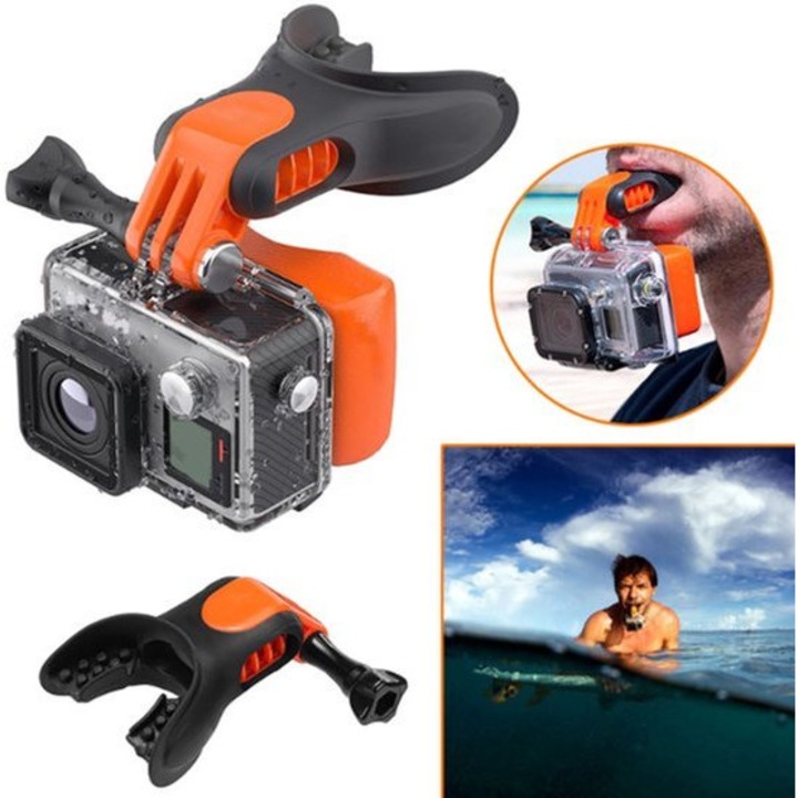 Комплект стойки за спортни камери, съвместими с GoPro и DJI, силиконови, ергономични, универсални