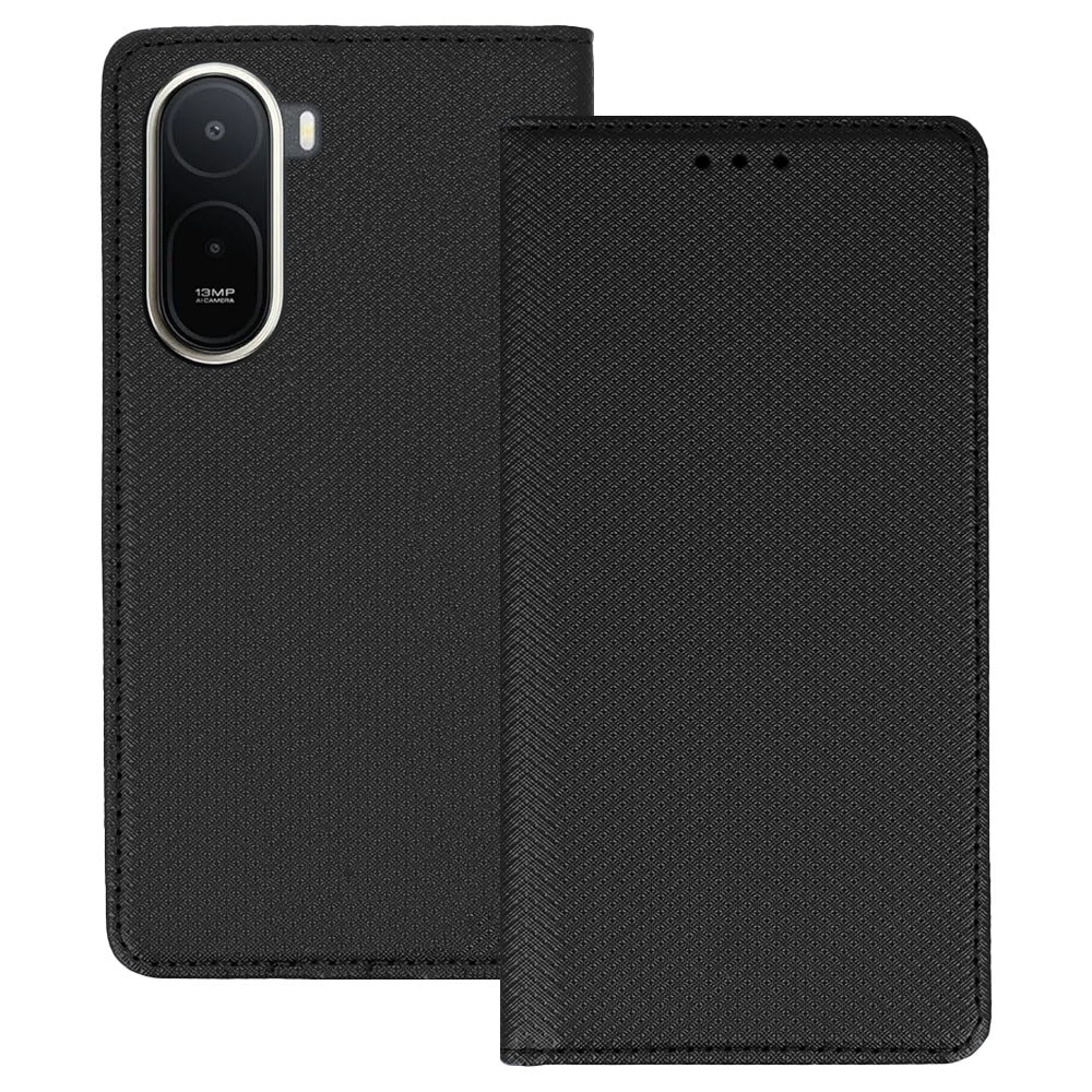 Husa pentru Xiaomi Redmi A7 Pro, PU Casual Book, Buzunar card, Inchidere magnetica, Functie stand / suport, Decupaj difuzor apeluri, Acoperire completa 360 de grade, Protectie fata-spate, Tip carte, Negru