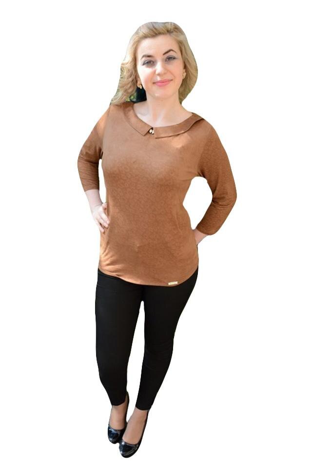 Bluza vintage cu guler elegant si nasturi,masura mare,D&J Exclusive, Maro