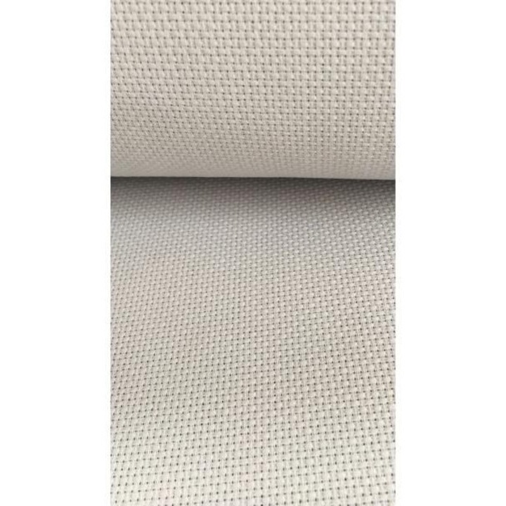 Material textil panza Aida bumbac pentru broderie alb 50x50cm