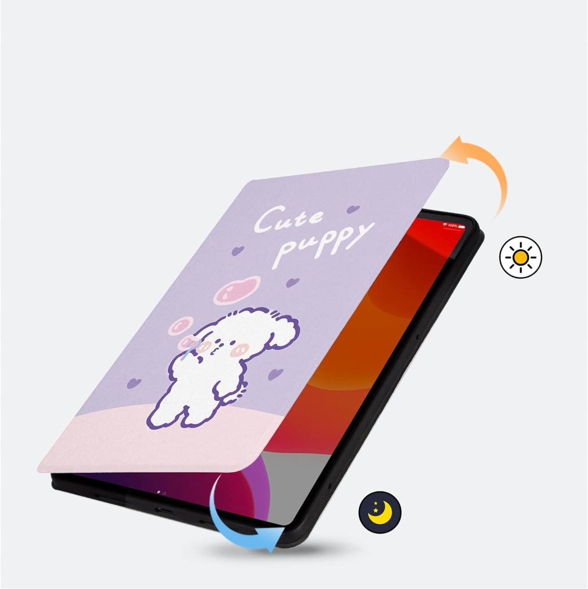 Husa pentru tableta, SUPERO SLIMCASE, compatibila Lenovo Tab M10 10.1 2022 3‑GEN, protectie la socuri, material rezistent, montaj usor, decupaje pentru porturi si butoane, mov