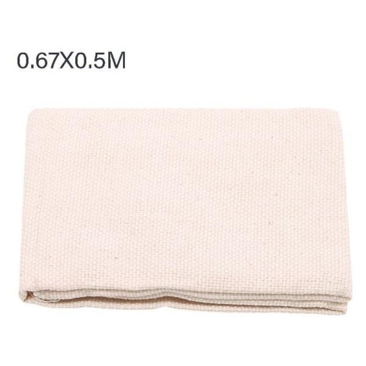 Material textil pentru tufting covoare cu linii marcate, alb, 100x100cm
