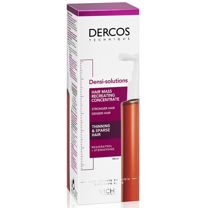 Tratament Vichy Dercos Densi-Solutions densificator pentru par subtire cu tendinta de cadere, 100 ml