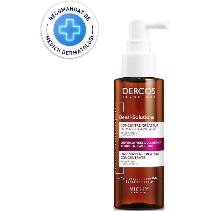 Tratament Vichy Dercos Densi-Solutions densificator pentru par subtire cu tendinta de cadere, 100 ml