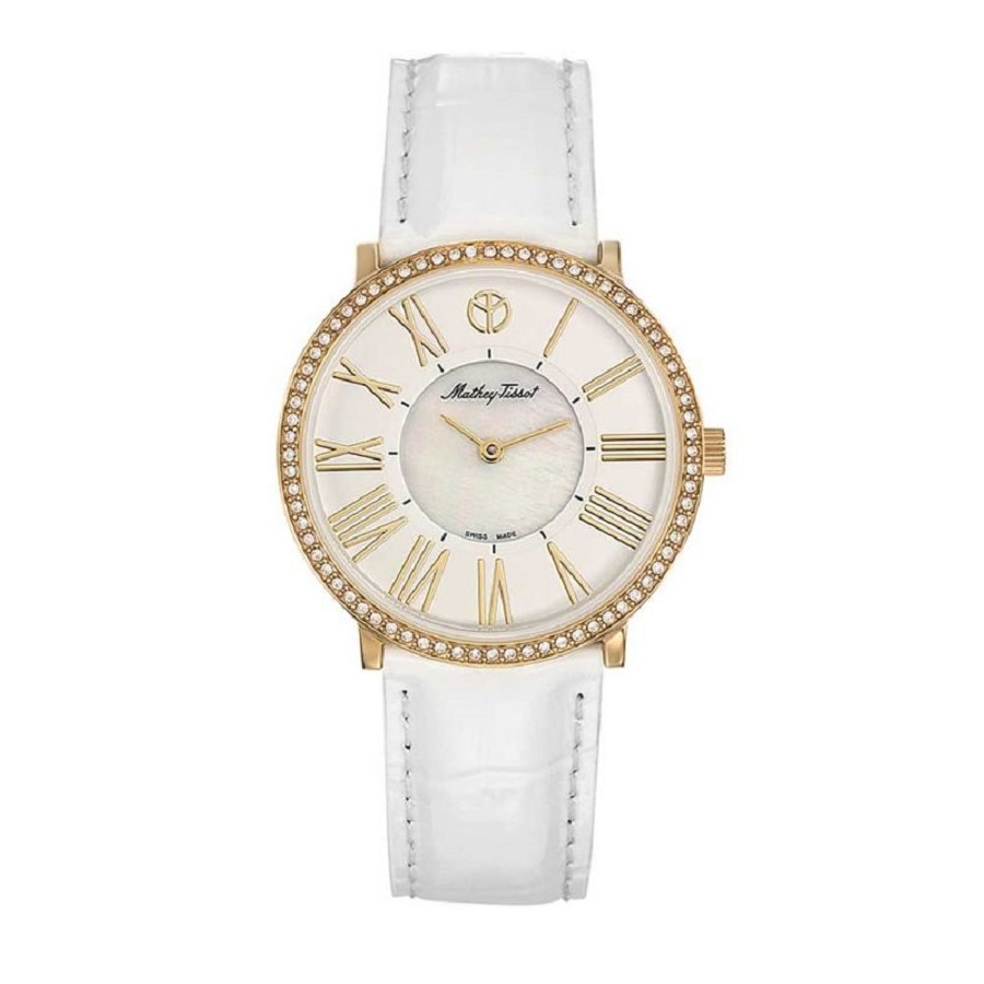Ceas Mathey Tissot Giulia alb/auriu