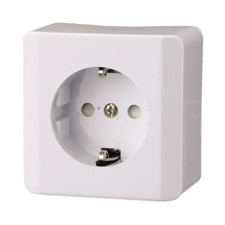 Заземен контакт Home, 230V, IP20, Вътрешен