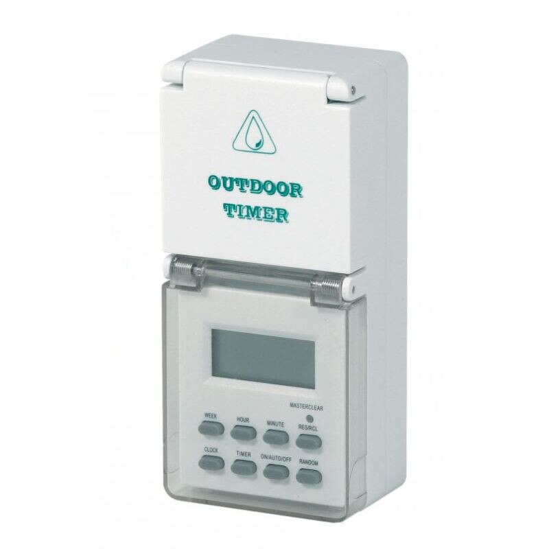 Priza pentru exterior programabila saptamanal, 3500 W, Home