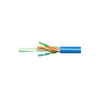 Cablu de date U/UTP Cat.6, Schrack,4x2xAWG23/1, 300MHz, PVC, albastru, 100m Cablu de date U/UTP Cat.6, Schrack,4x2xAWG23/1, 300MHz, PVC, albastru, 100m
