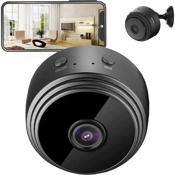 Camera de securitate 1080P HD, detectie miscare, vedere nocturna, fara fir