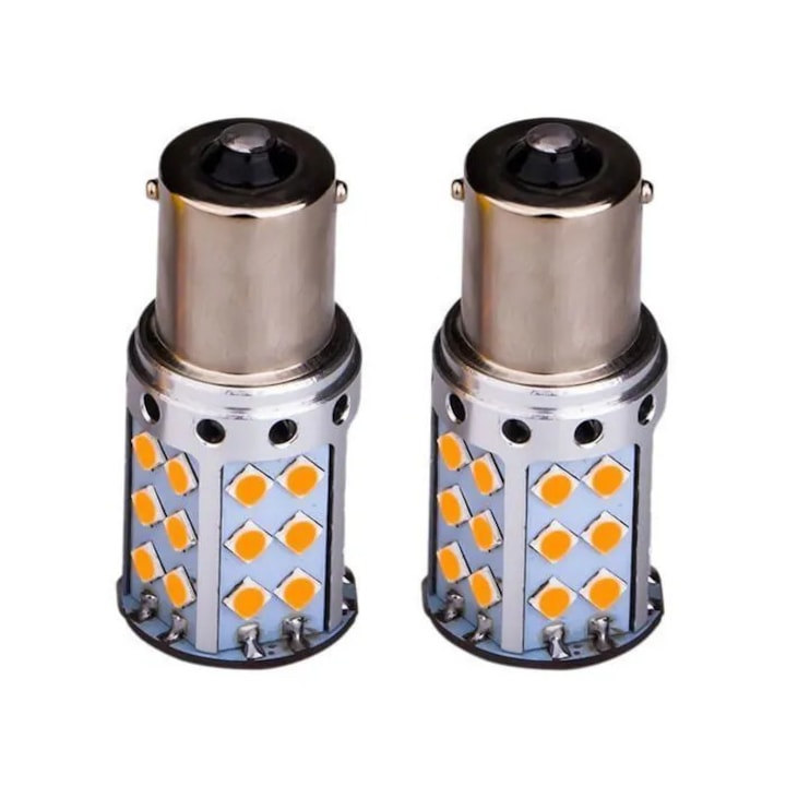Bec auto LED 1156 P21W Ba15S 42SMD Canbus 12V 24V
