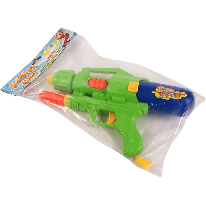 Tartályos vízipisztoly - 31 cm, zöld