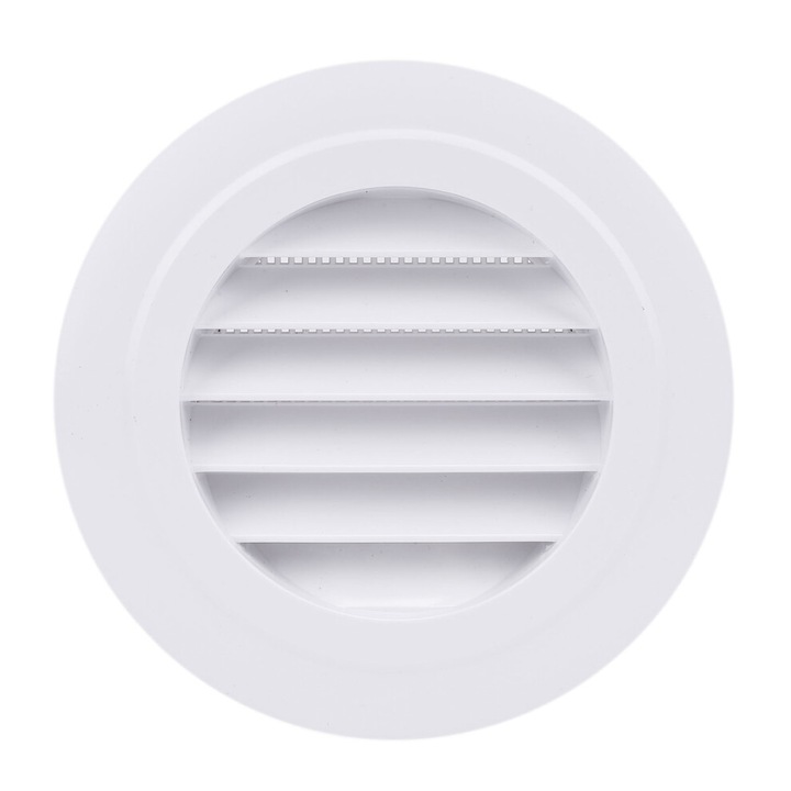 Capac rotund ventilatie 100mm, ABS, rezistent intemperii, alb
