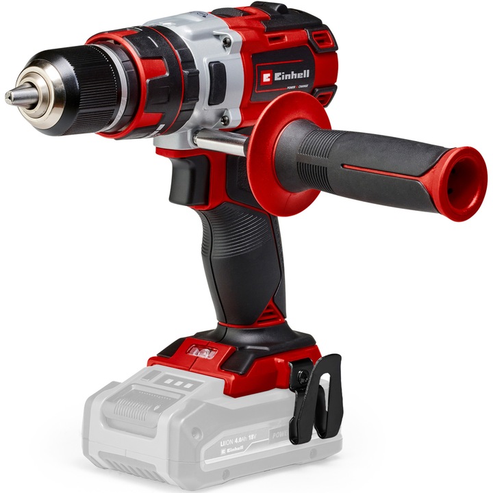 Акумулаторна ударна бормашина Einhell Power X+Change TE-CD 18 Li-i Brushless - Solo, 18 V, 60 Nm, Без акумулатор, 2 двойни стъпки