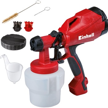 Pistol electric de pulverizat vopsea Einhell TC-SY 500 P, 500 W, debit 550 ml/min, vas 1000 ml Pistol electric de pulverizat vopsea Einhell TC-SY 500 P, 500 W, debit 550 ml/min, vas 1000 ml