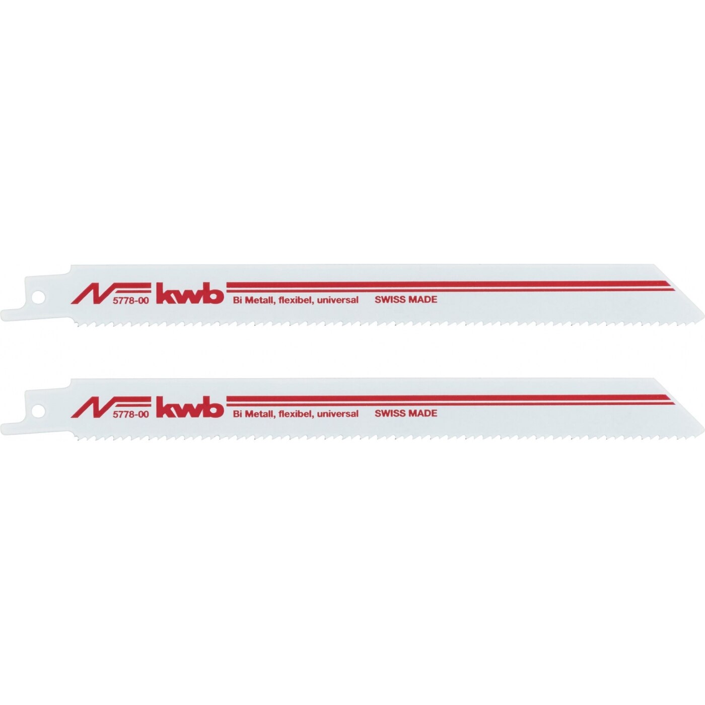 Set 2 lame ferastrau sabie KWB, pentru metal, lungime 205/180, taiere medie