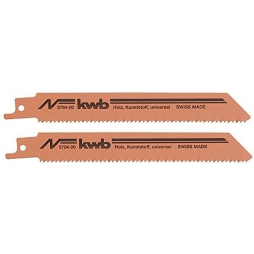 Set 2 lame ferastrau sabie KWB, utilizare universala, lungime 153/130, taiere medie