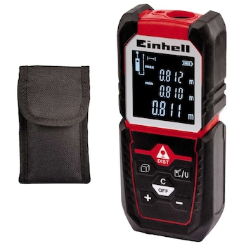 Telemetru cu laser Einhell TC-LD 50, max. 50 m, precizie +/- 2 mm/m, LCD, laser type II Telemetru cu laser Einhell TC-LD 50, max. 50 m, precizie +/- 2 mm/m, LCD, laser type II