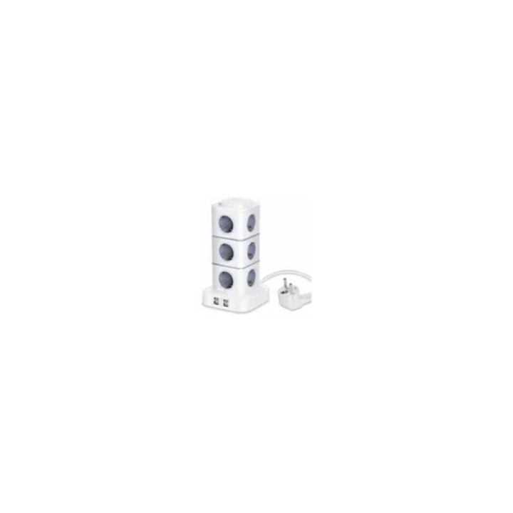 Prelungitor electric 12 prize 4 USB 2500W 10A