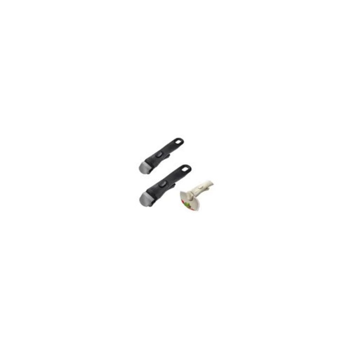 Set 2 manere detasabile universale pentru tigai, ergonomice, negru, 250C