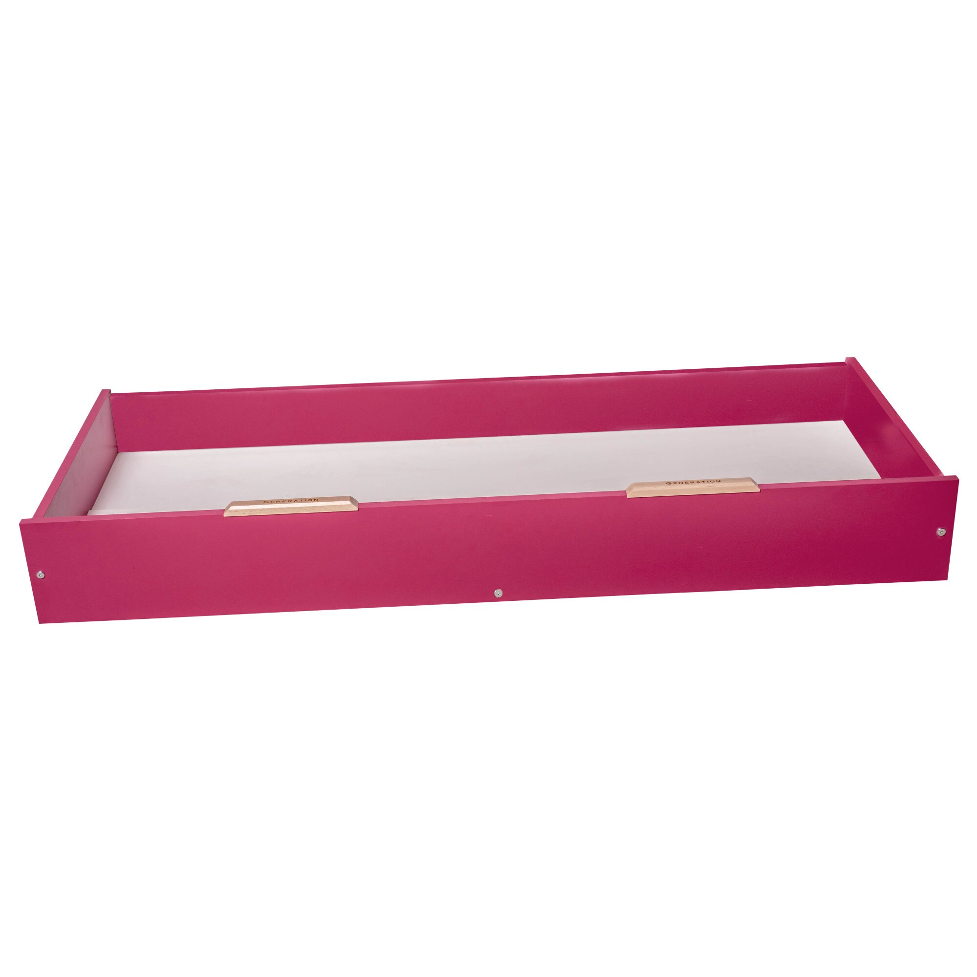 Sertar pentru patul de 160 cm, GENERATION, 154x79 cm,Roz fuchsia-FAG lemn masiv
