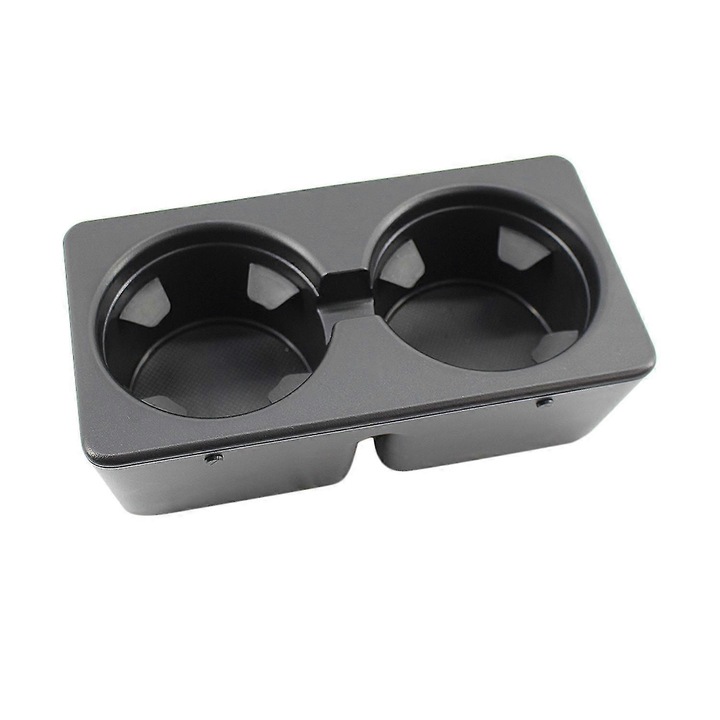 Suport pahare auto plastic negru 22x12.5x9cm set 3 piese
