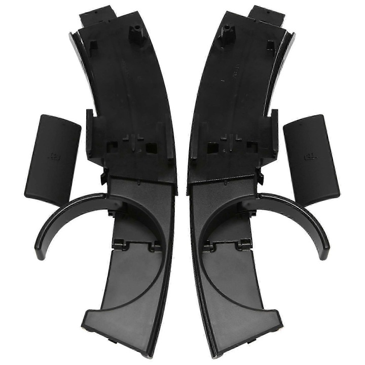 Set suport pahare bord BMW Z4 E85 E86, ABS, negru, 26x27cm