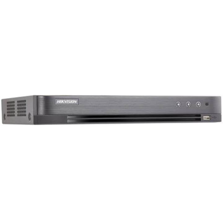 Digital Video Recorder Hikvision, DVR 8 canale video compresie video H265+, Auto-Adaptiv HDTVI/HDCVI/AHD/CVBS, pana la 3MP