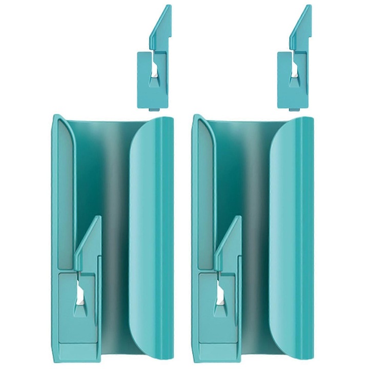 Dispozitiv taiat hartie cadou portabil, plastic, albastru, 12.5x6.6x6.2cm