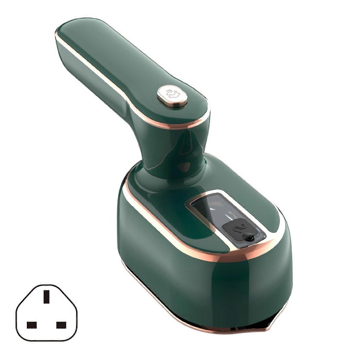 Fier de calcat portabil pliabil mini electric verde 15x7x10cm