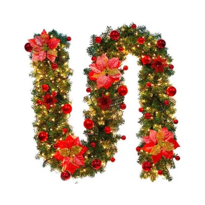 Ghirlanda Craciun LED 2.7m PVC 25x270cm
