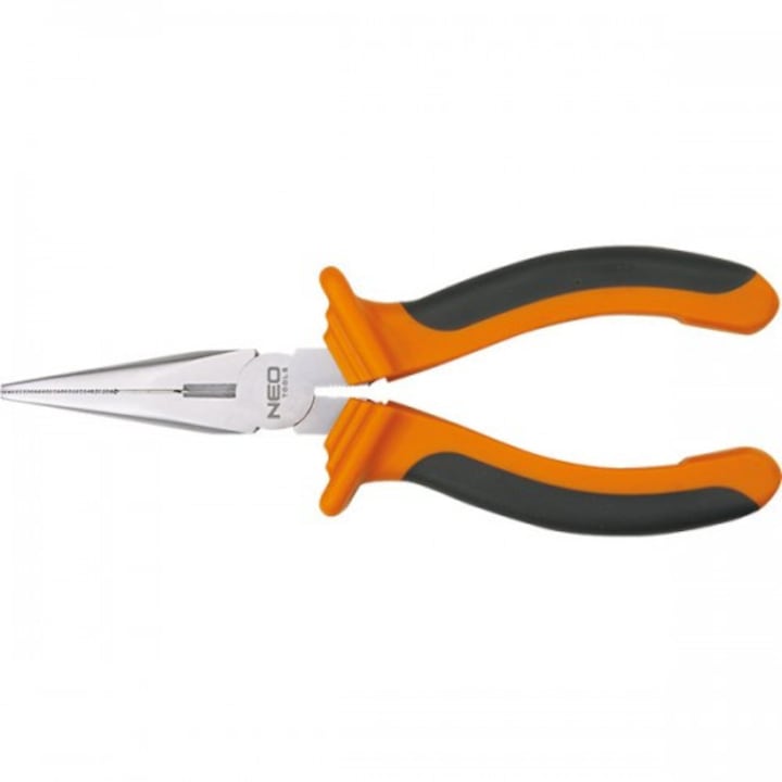 Cleste cu varf lung, plat, 160 mm, Neo