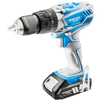 Masina de gaurit si insurubat cu acumulatori, GRAPHITE PRO, 59GP401, Li-Ion 2,5 Ah Masina de gaurit si insurubat cu acumulatori, GRAPHITE PRO, 59GP401, Li-Ion 2,5 Ah