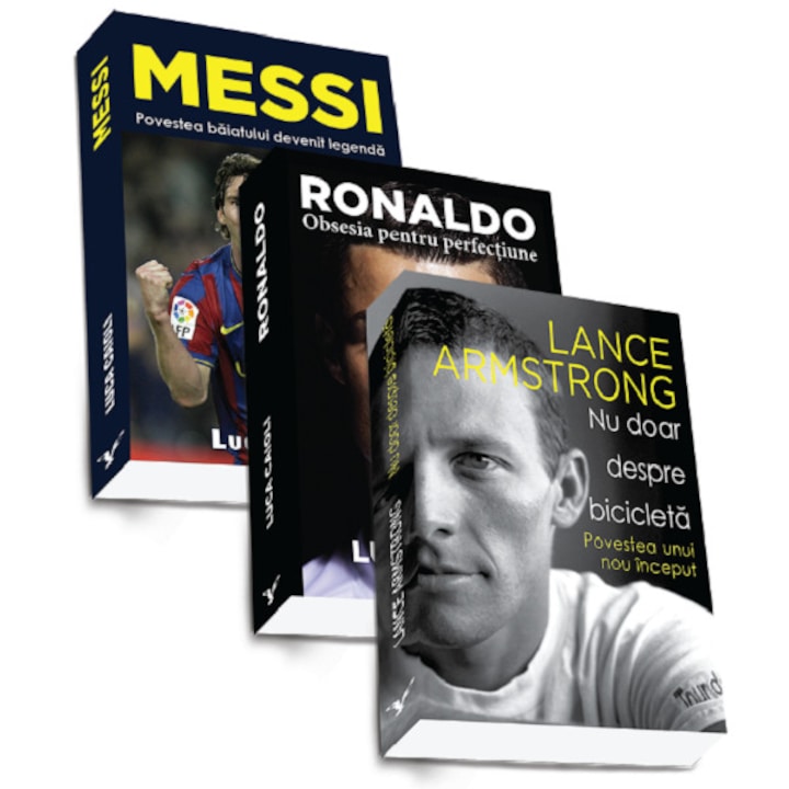 Pachet carti: Messi, Ronaldo si Nu doar despre bicicleta
