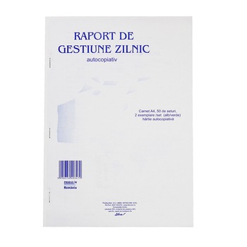 Raport de gestiune zilnic autocopiativ Raport de gestiune zilnic autocopiativ
