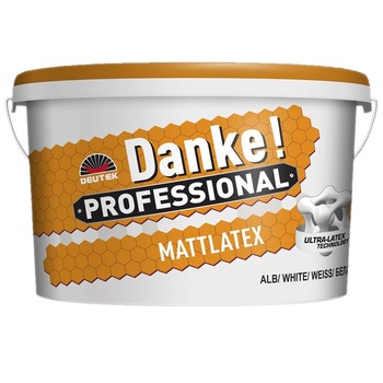Vopsea lavabila Danke Professional Mattlatex, interior, 15L Vopsea lavabila Danke Professional Mattlatex, interior, 15L