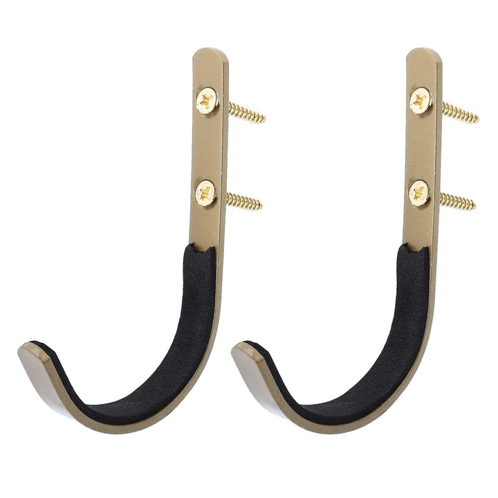 Suport perete pentru pusti si carabine, otel inoxidabil, 6.7x5.9x1.2cm, set 2 bucati