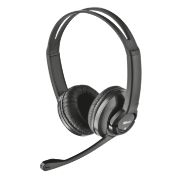 Casti cu microfon Trust Zaia, Negru Casti cu microfon Trust Zaia, Negru